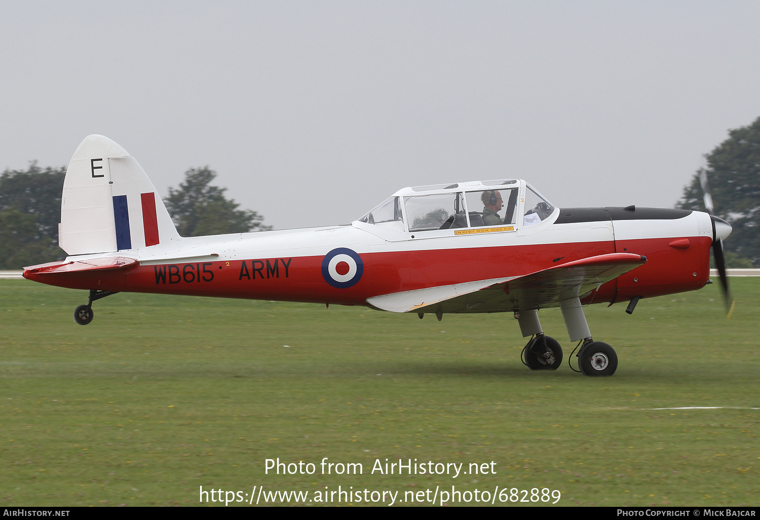 Aircraft Photo of G-BXIA / WB615 | De Havilland DHC-1 Chipmunk 22 | UK - Army | AirHistory.net #682889