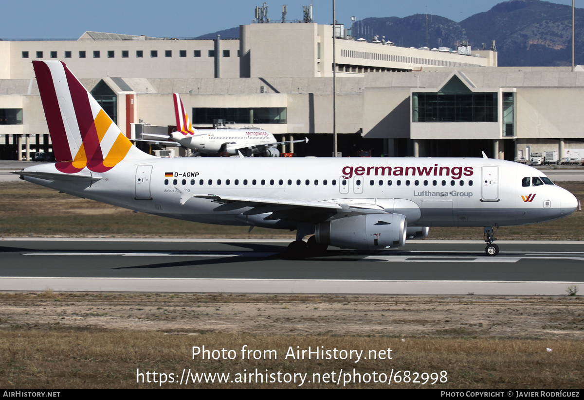 Aircraft Photo of D-AGWP | Airbus A319-132 | Germanwings | AirHistory.net #682998