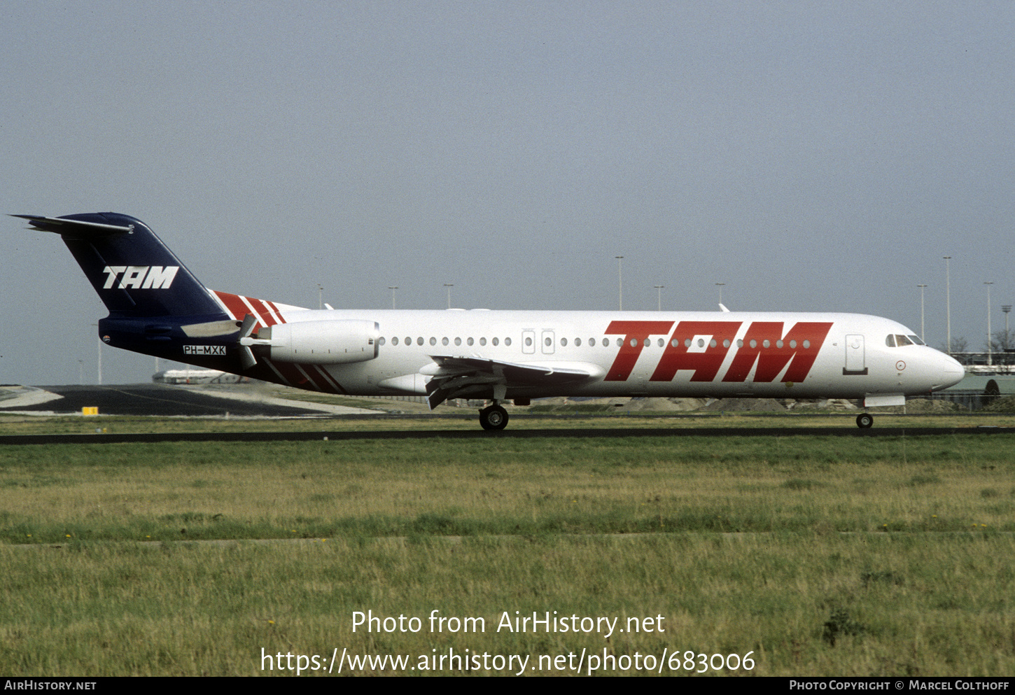 Aircraft Photo of PH-MXK | Fokker 100 (F28-0100) | TAM Linhas Aéreas | AirHistory.net #683006