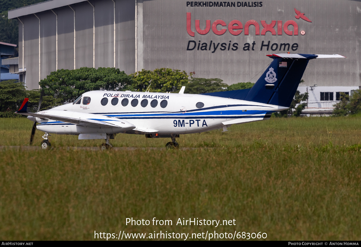 Aircraft Photo of 9M-PTA | Hawker Beechcraft 350 King Air (B300) | Polis Diraja Malaysia | AirHistory.net #683060