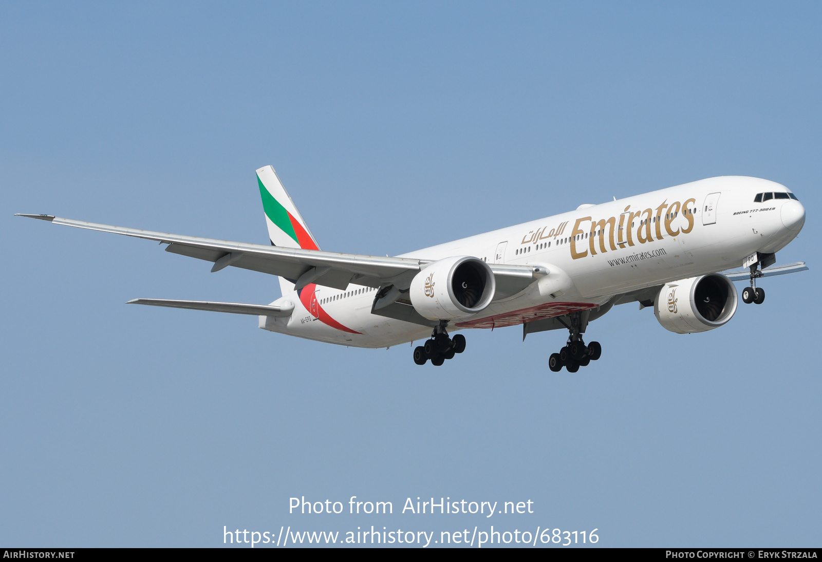 Aircraft Photo of A6-EPD | Boeing 777-31H/ER | Emirates | AirHistory.net #683116