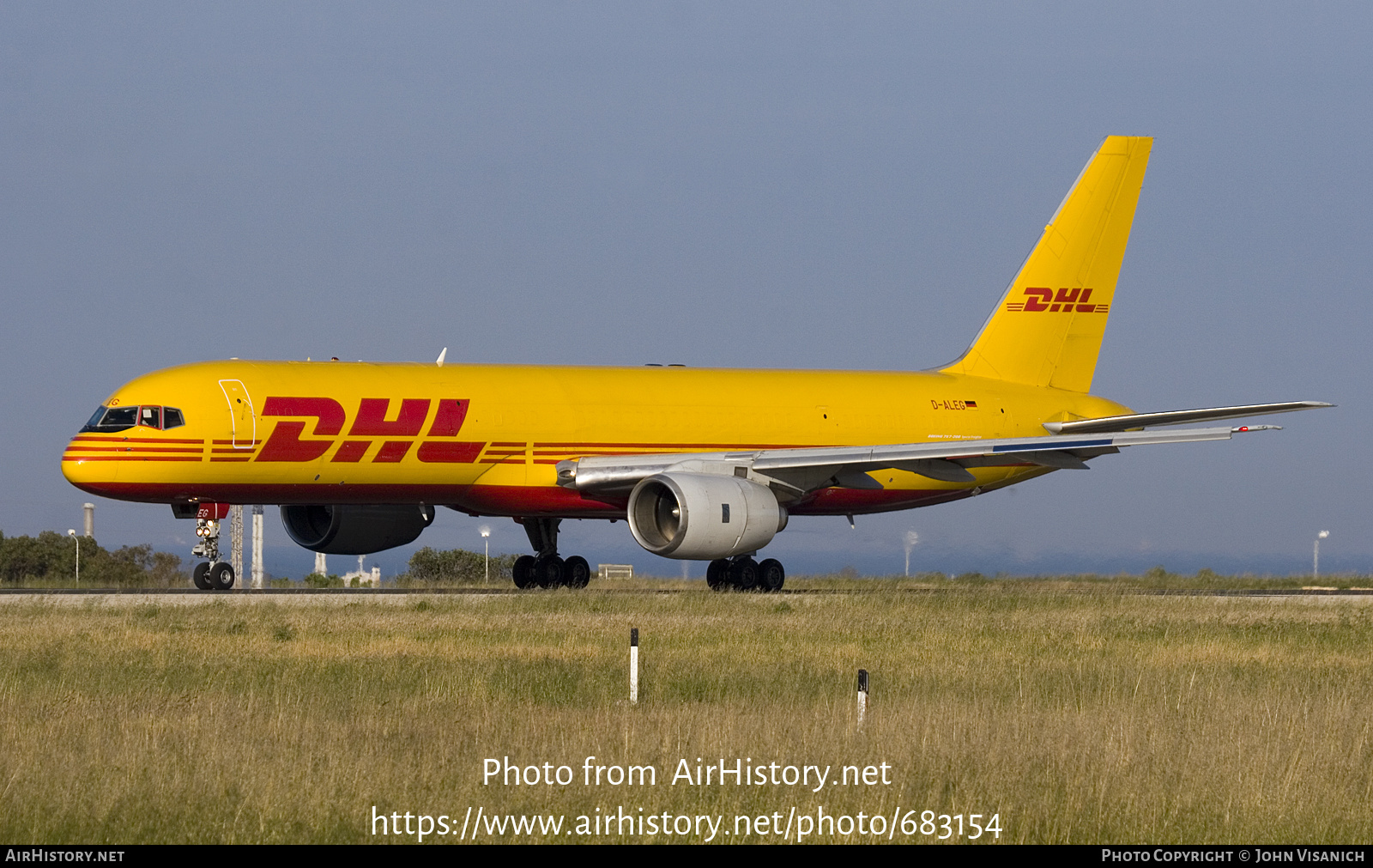 Aircraft Photo of D-ALEG | Boeing 757-236/SF | DHL International | AirHistory.net #683154