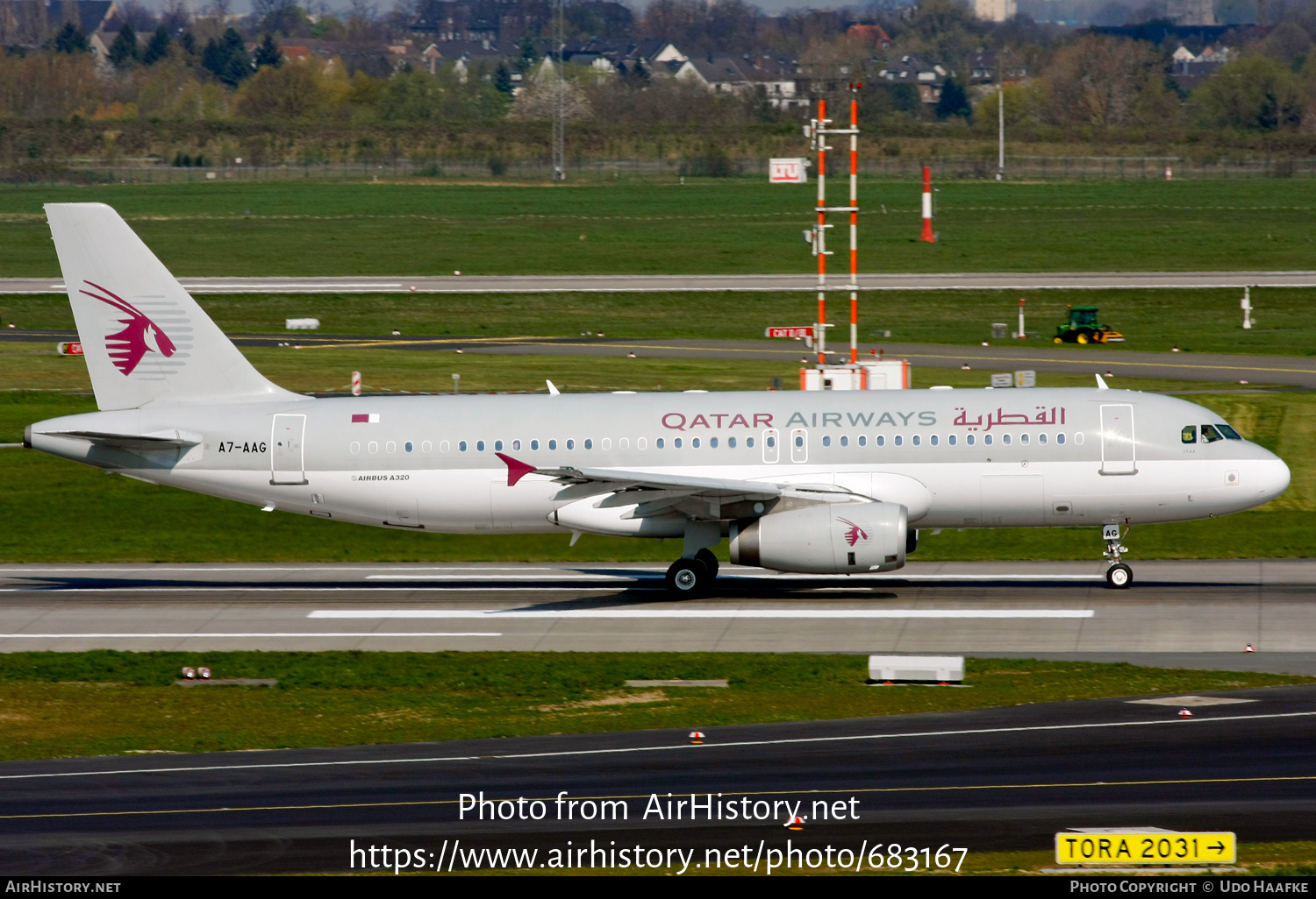 Aircraft Photo of A7-AAG | Airbus A320-232 | Qatar Airways | AirHistory.net #683167