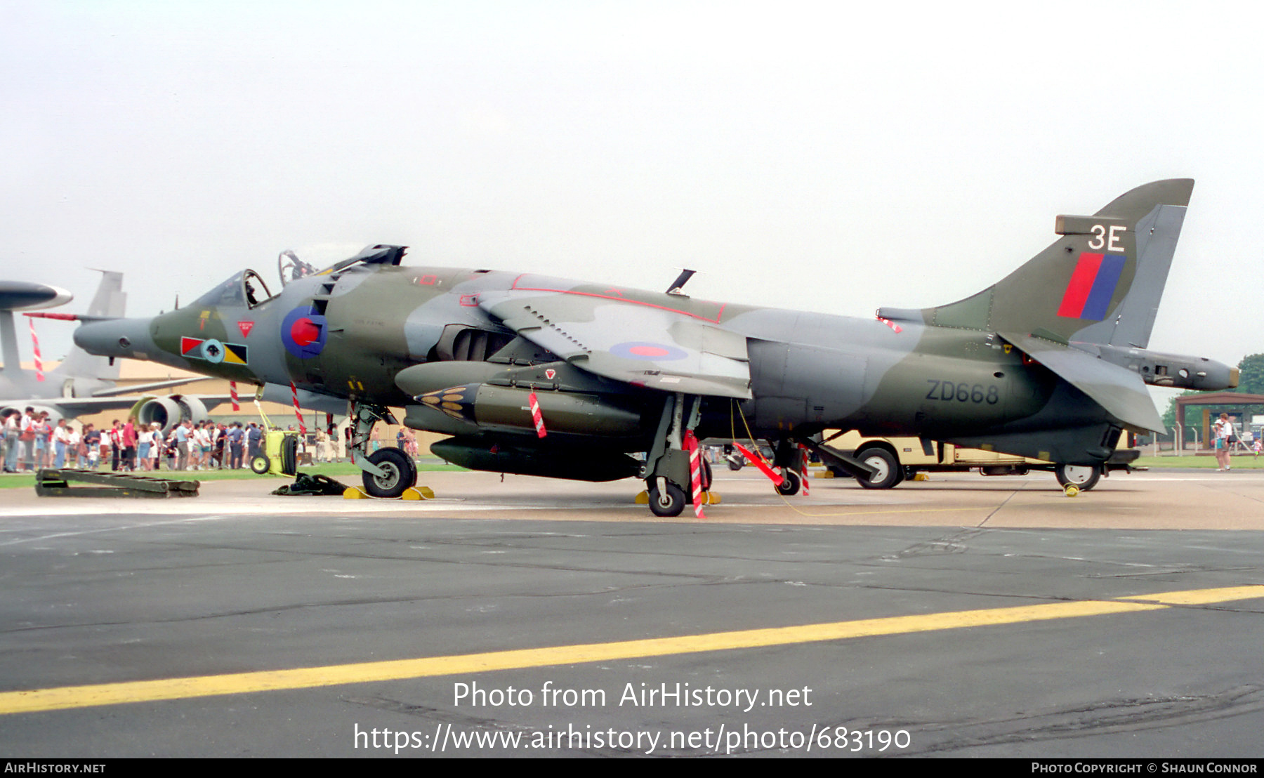 Aircraft Photo of ZD668 | Hawker Siddeley Harrier GR3 | UK - Air Force | AirHistory.net #683190