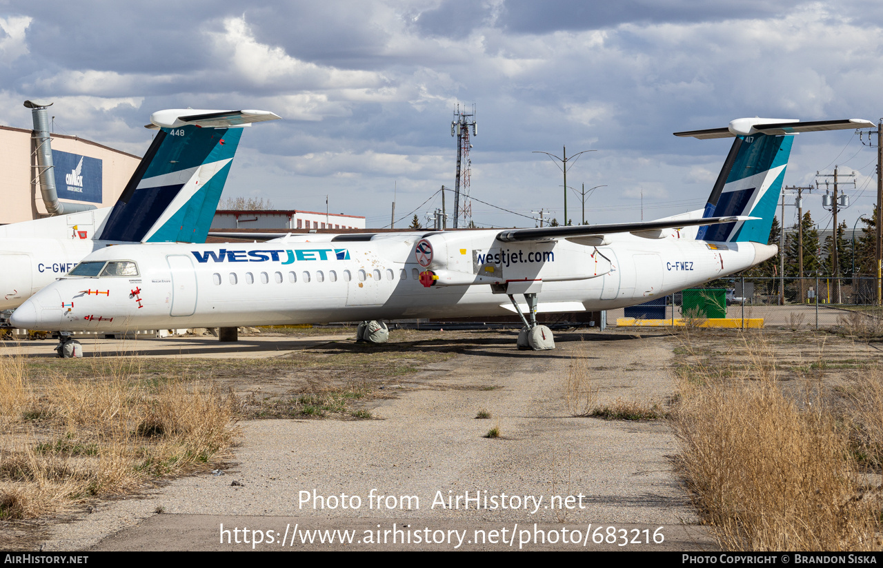 Aircraft Photo of C-FWEZ | Bombardier DHC-8-402 Dash 8 | WestJet | AirHistory.net #683216