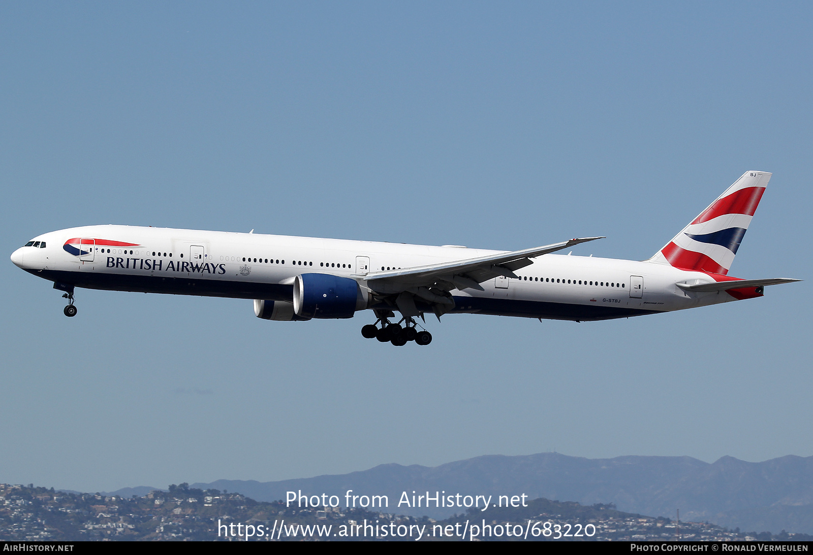 Aircraft Photo of G-STBJ | Boeing 777-336/ER | British Airways | AirHistory.net #683220