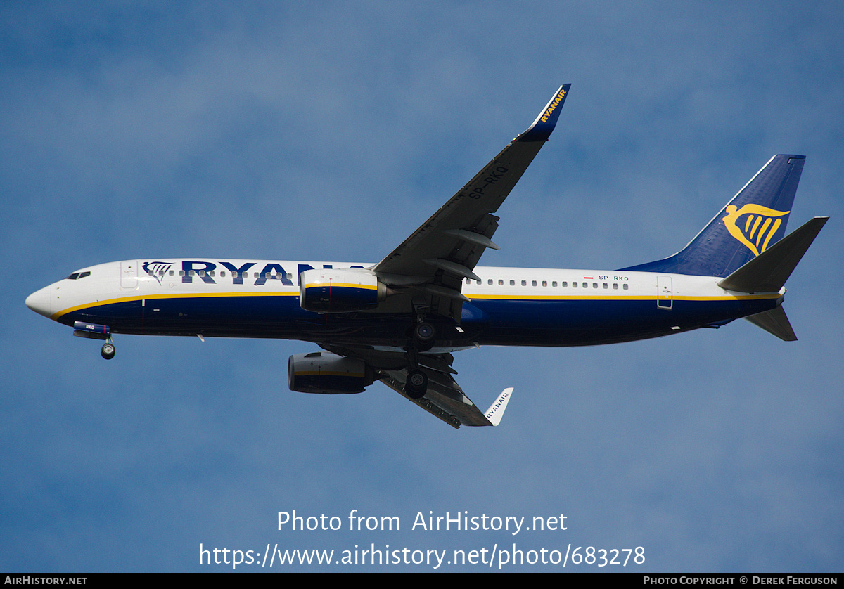 Aircraft Photo of SP-RKQ | Boeing 737-800 | Ryanair | AirHistory.net #683278