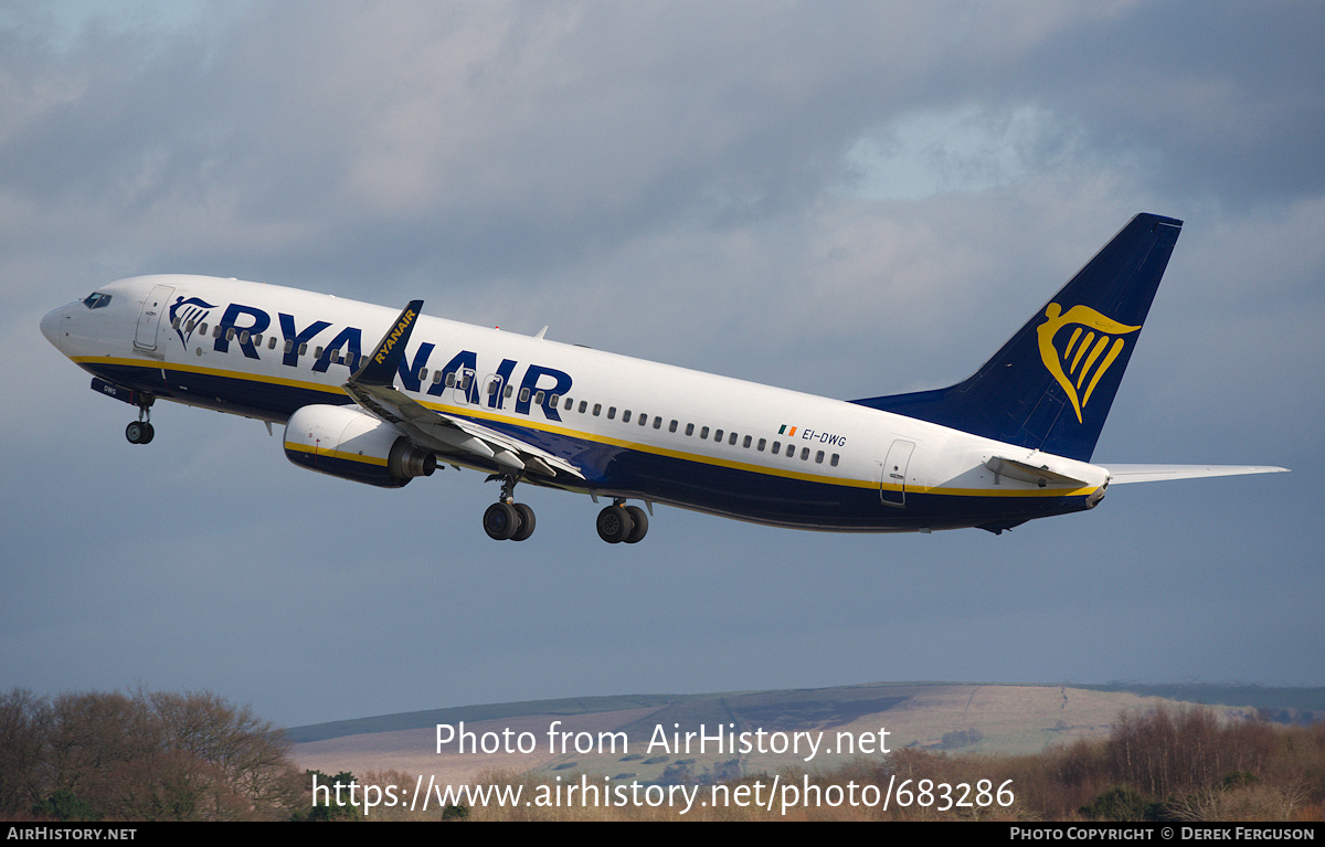 Aircraft Photo of EI-DWG | Boeing 737-8AS | Ryanair | AirHistory.net #683286