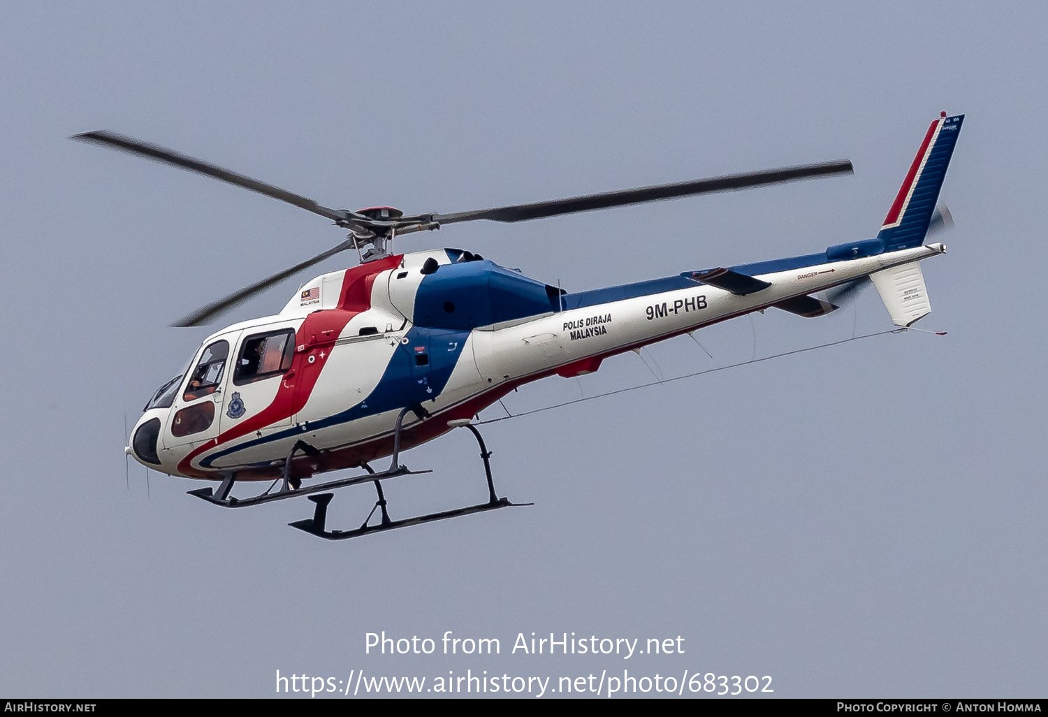 Aircraft Photo of 9M-PHB | Aerospatiale AS-355F-2 Ecureuil 2 | Polis Diraja Malaysia | AirHistory.net #683302