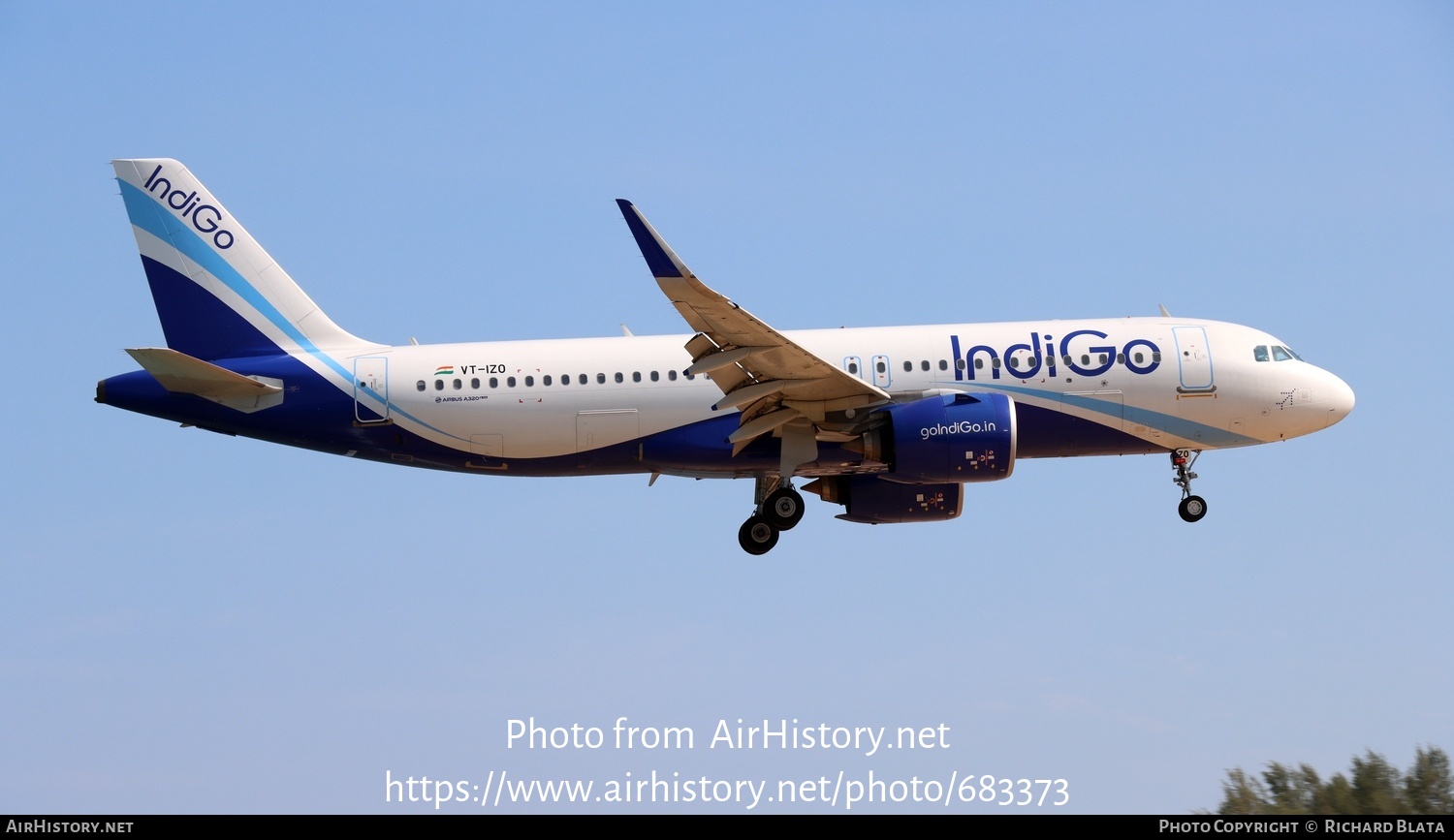 Aircraft Photo of VT-IZO | Airbus A320-271N | IndiGo | AirHistory.net #683373