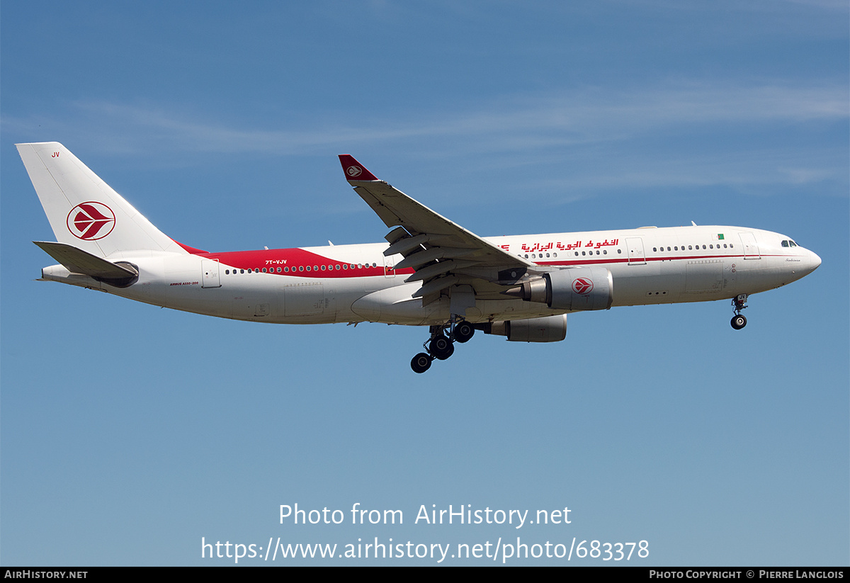 Aircraft Photo of 7T-VJV | Airbus A330-202 | Air Algérie | AirHistory.net #683378