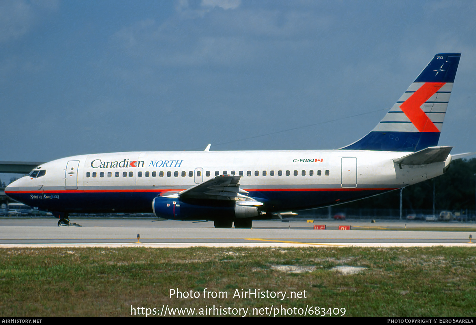 Aircraft Photo of C-FNAQ | Boeing 737-242C | Canadian North | AirHistory.net #683409