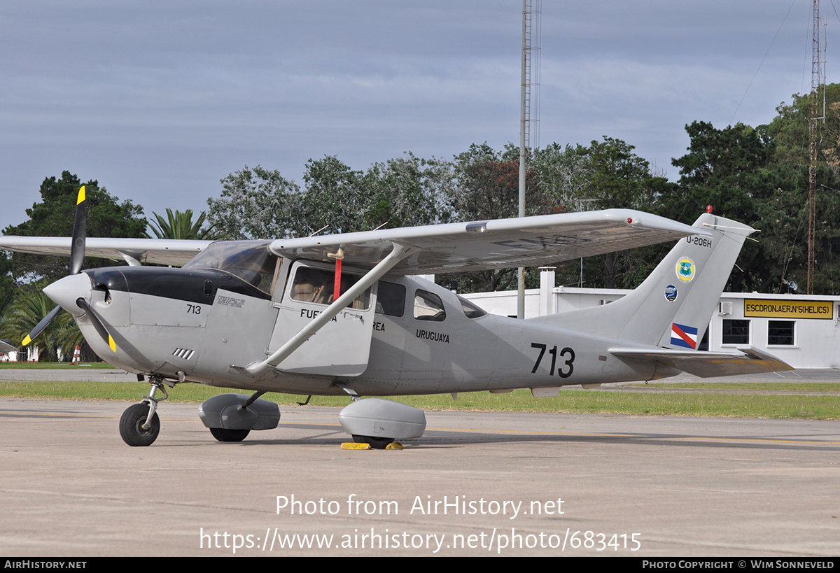 Aircraft Photo of 713 | Cessna 206H Stationair | Uruguay - Air Force | AirHistory.net #683415