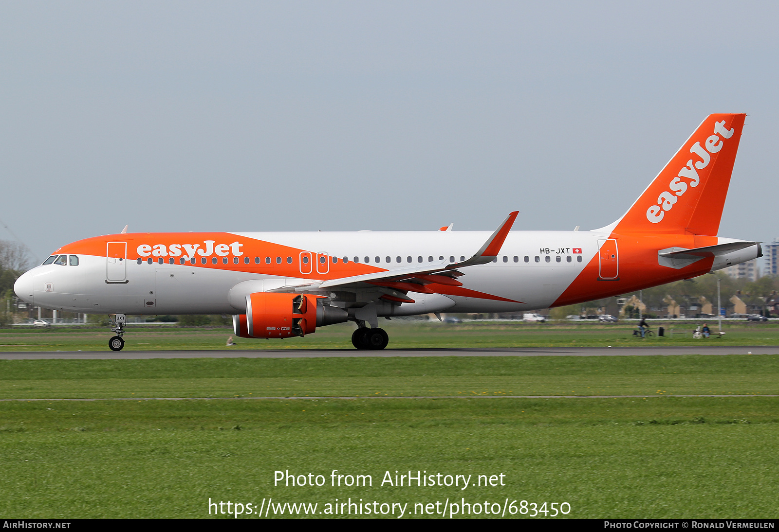 Aircraft Photo of HB-JXT | Airbus A320-214 | EasyJet | AirHistory.net #683450