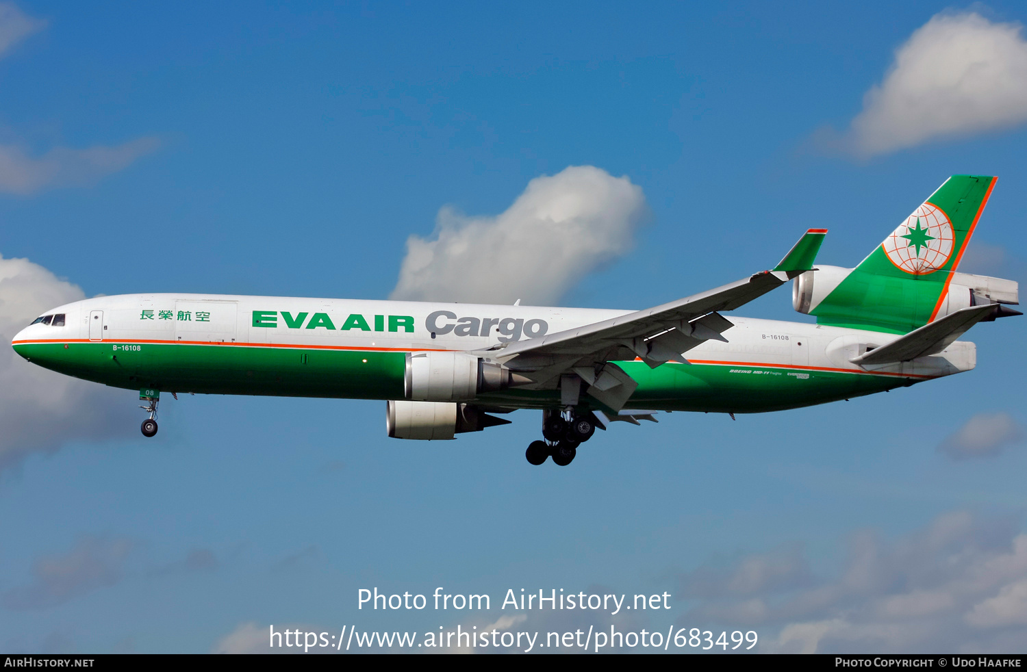 Aircraft Photo of B-16108 | McDonnell Douglas MD-11F | EVA Air Cargo | AirHistory.net #683499