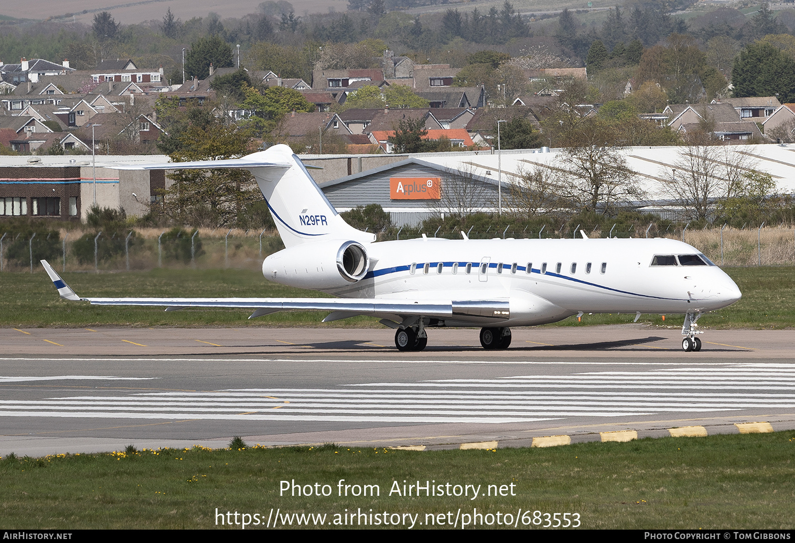 Aircraft Photo of N29FR | Bombardier Global Express (BD-700-1A10) | AirHistory.net #683553