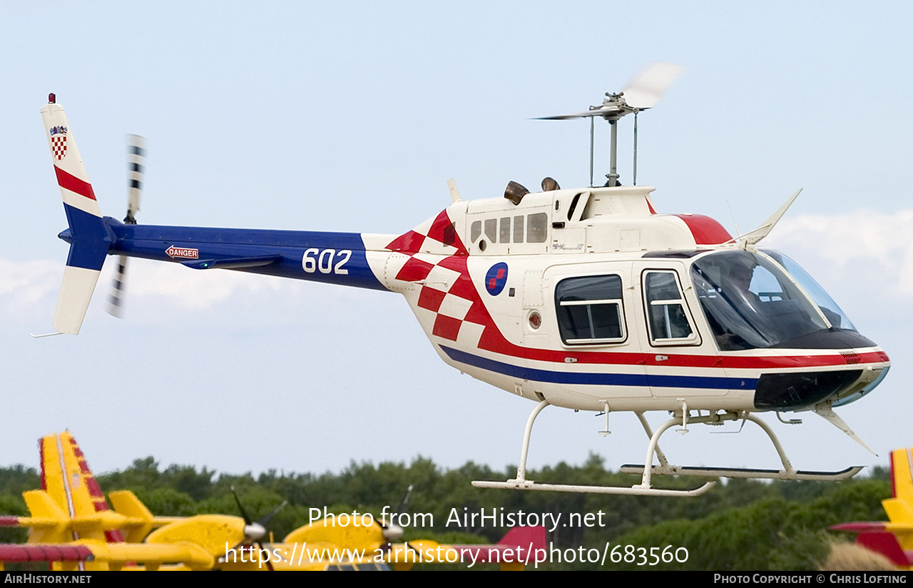 Aircraft Photo of 602 | Bell 206B JetRanger | Croatia - Air Force | AirHistory.net #683560