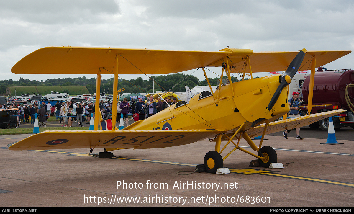 Aircraft Photo of G-AOIS / R-5172 | De Havilland D.H. 82A Tiger Moth II | UK - Air Force | AirHistory.net #683601