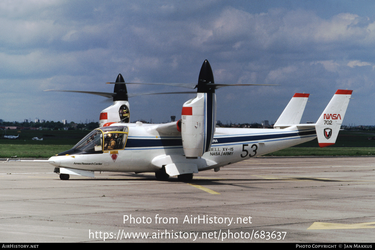 Aircraft Photo of N702NA | Bell XV-15 | NASA - National Aeronautics and Space Administration | AirHistory.net #683637