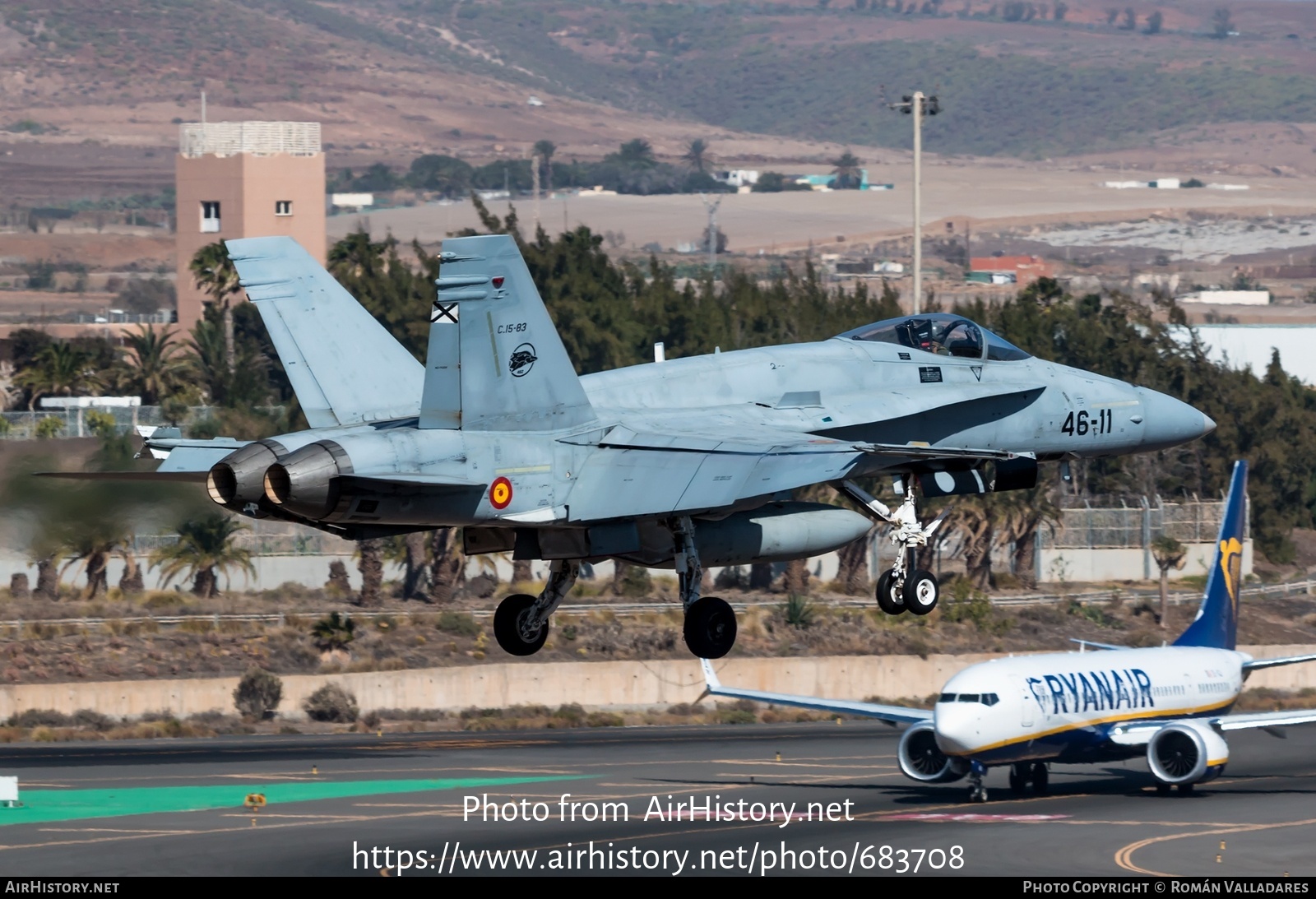 Aircraft Photo of C.15-83 | McDonnell Douglas F/A-18A+ Hornet | Spain - Air Force | AirHistory.net #683708