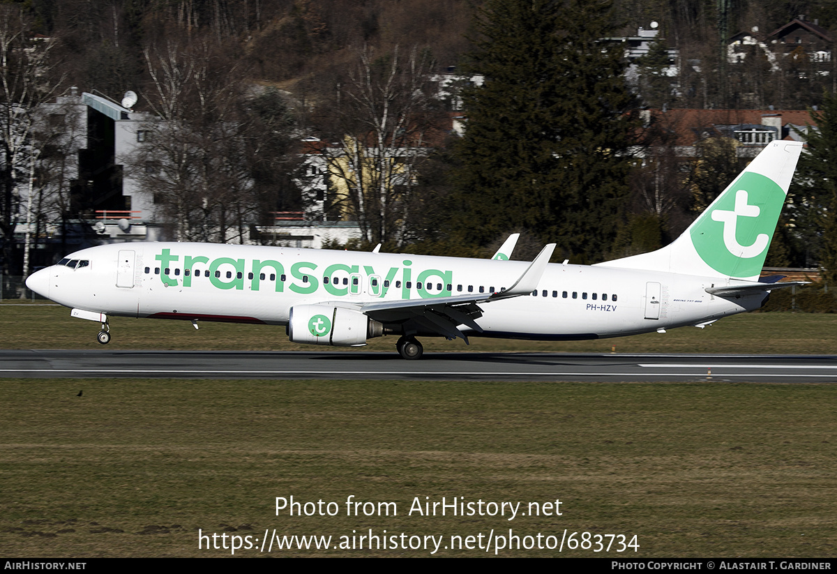 Aircraft Photo of PH-HZV | Boeing 737-8K2 | Transavia | AirHistory.net #683734