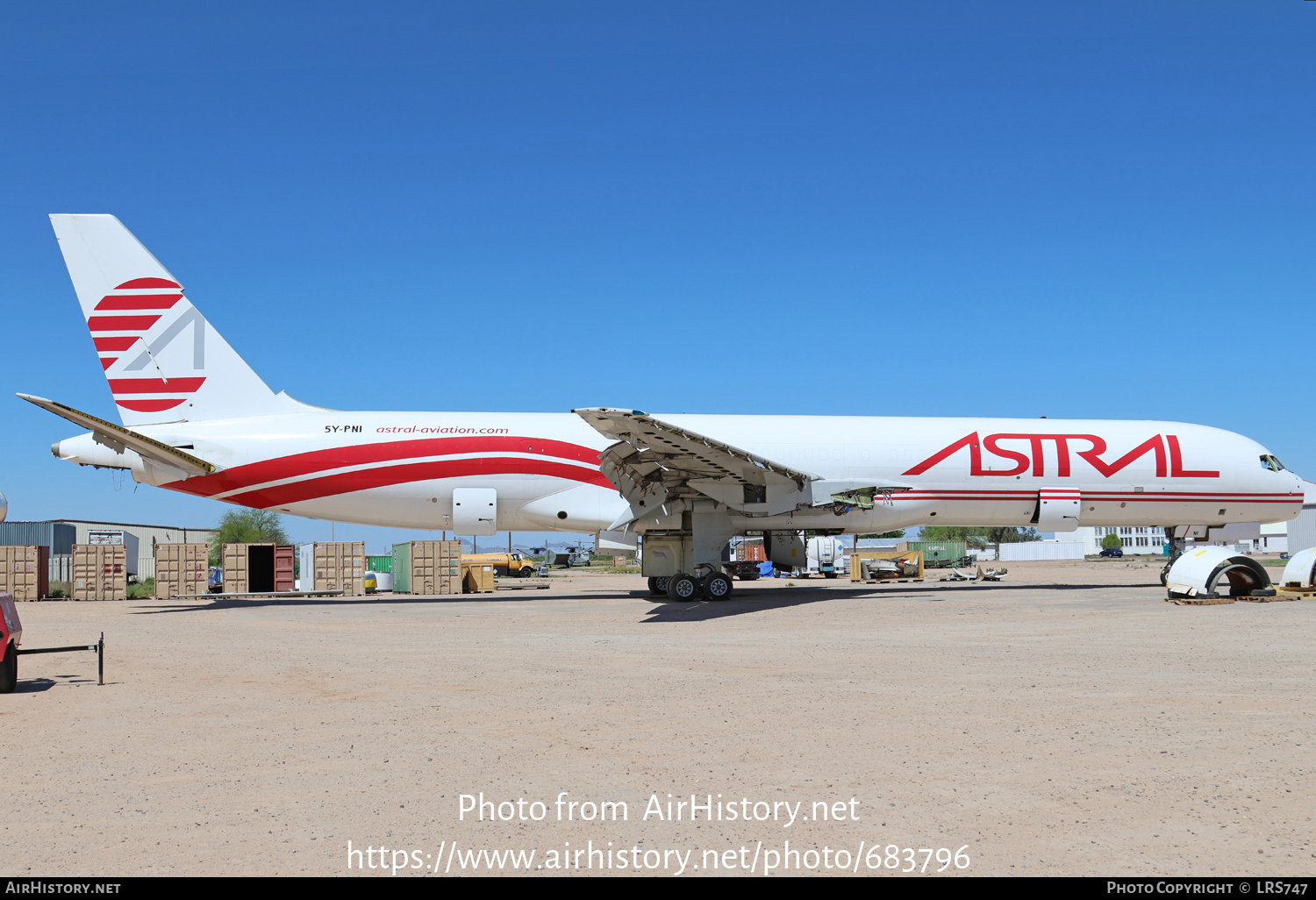 Aircraft Photo of 5Y-PNI | Boeing 757-2B6(PCF) | Astral Aviation | AirHistory.net #683796