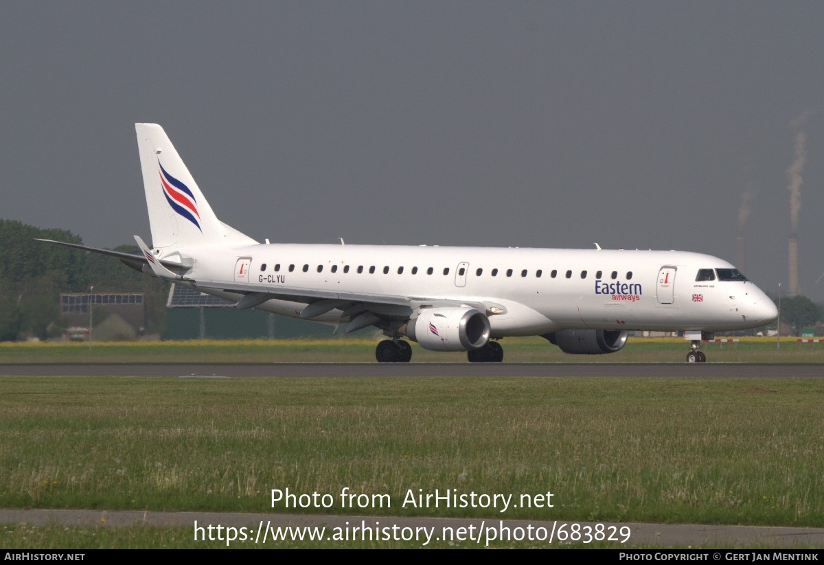 Aircraft Photo of G-CLYU | Embraer 190LR (ERJ-190-100LR) | Eastern Airways | AirHistory.net #683829