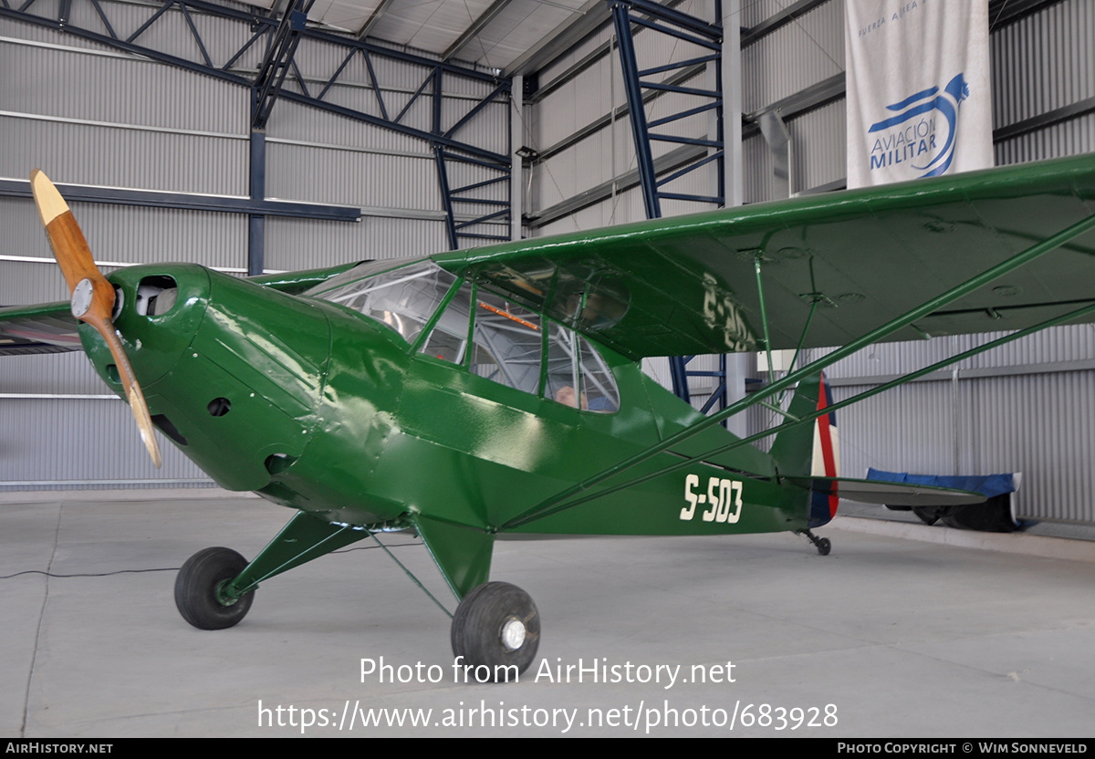 Aircraft Photo of S-503 | Piper AE-1 Cub Cruiser (J-5C) | Uruguay - Air Force | AirHistory.net #683928