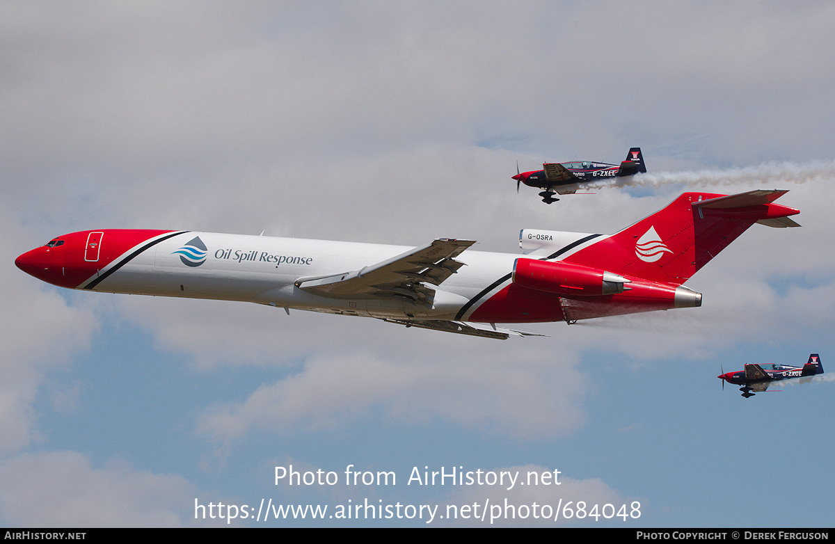 Aircraft Photo of G-OSRA | Boeing 727-2S2F/Adv(RE) Super 27 | Oil Spill Response | AirHistory.net #684048