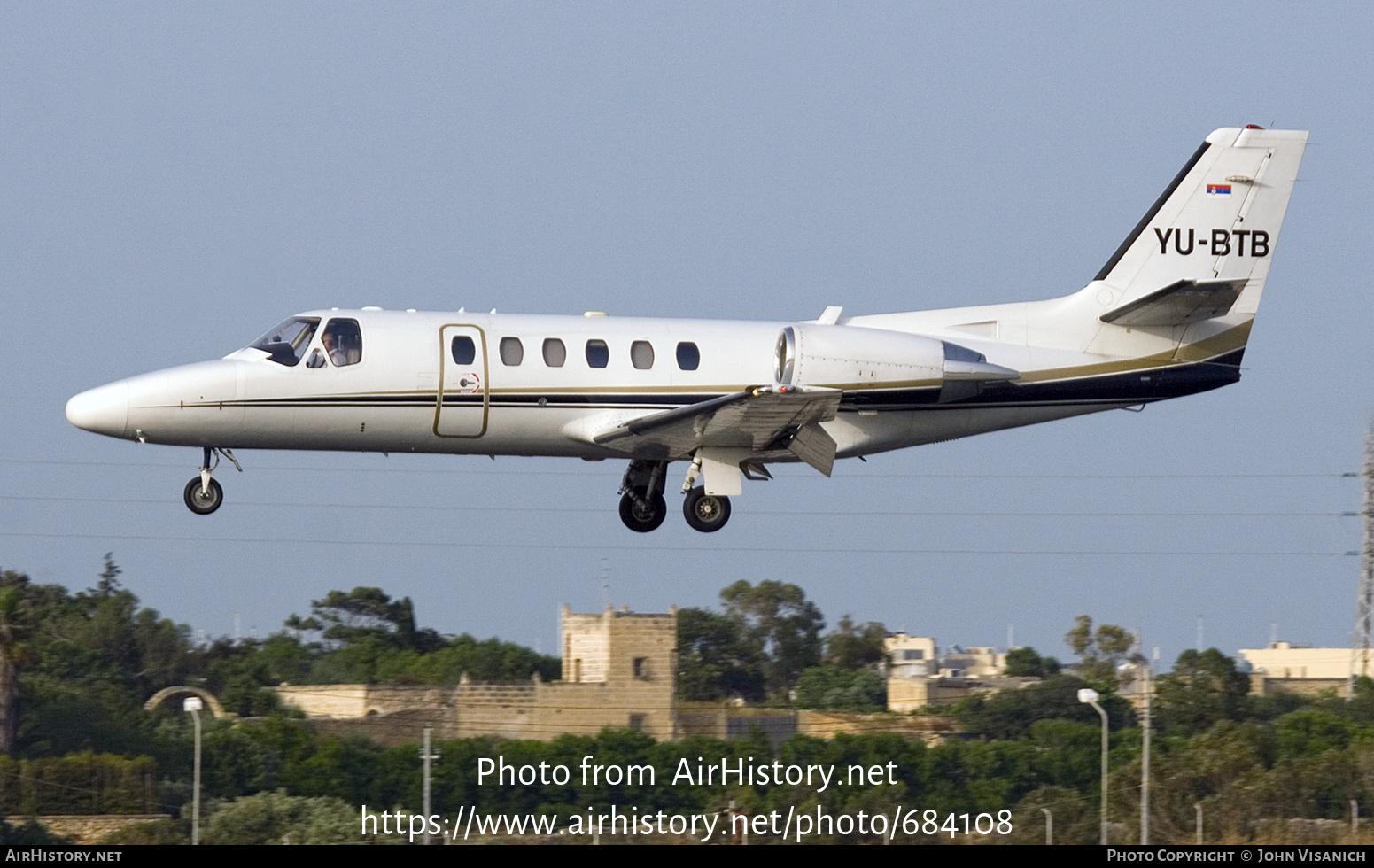 Aircraft Photo of YU-BTB | Cessna 550 Citation Bravo | AirHistory.net #684108