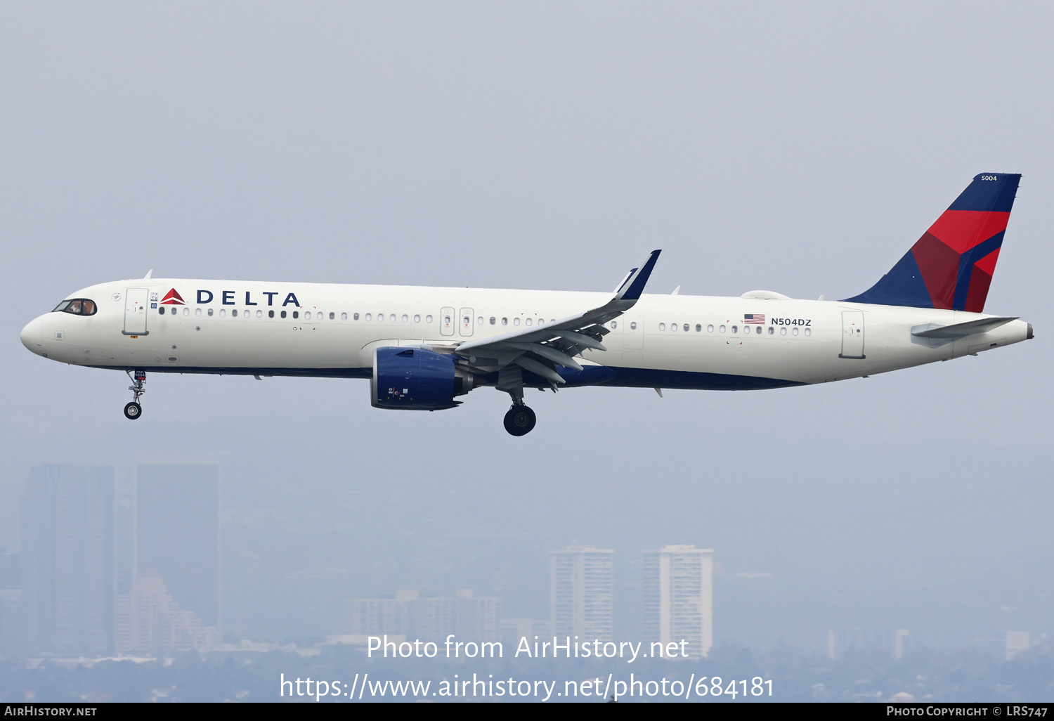 Aircraft Photo of N504DZ | Airbus A321-271NX | Delta Air Lines | AirHistory.net #684181