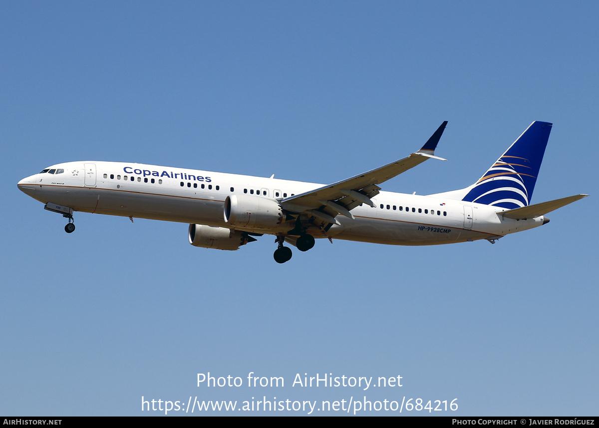 Aircraft Photo of HP-9928CMP | Boeing 737-9 Max 9 | Copa Airlines | AirHistory.net #684216