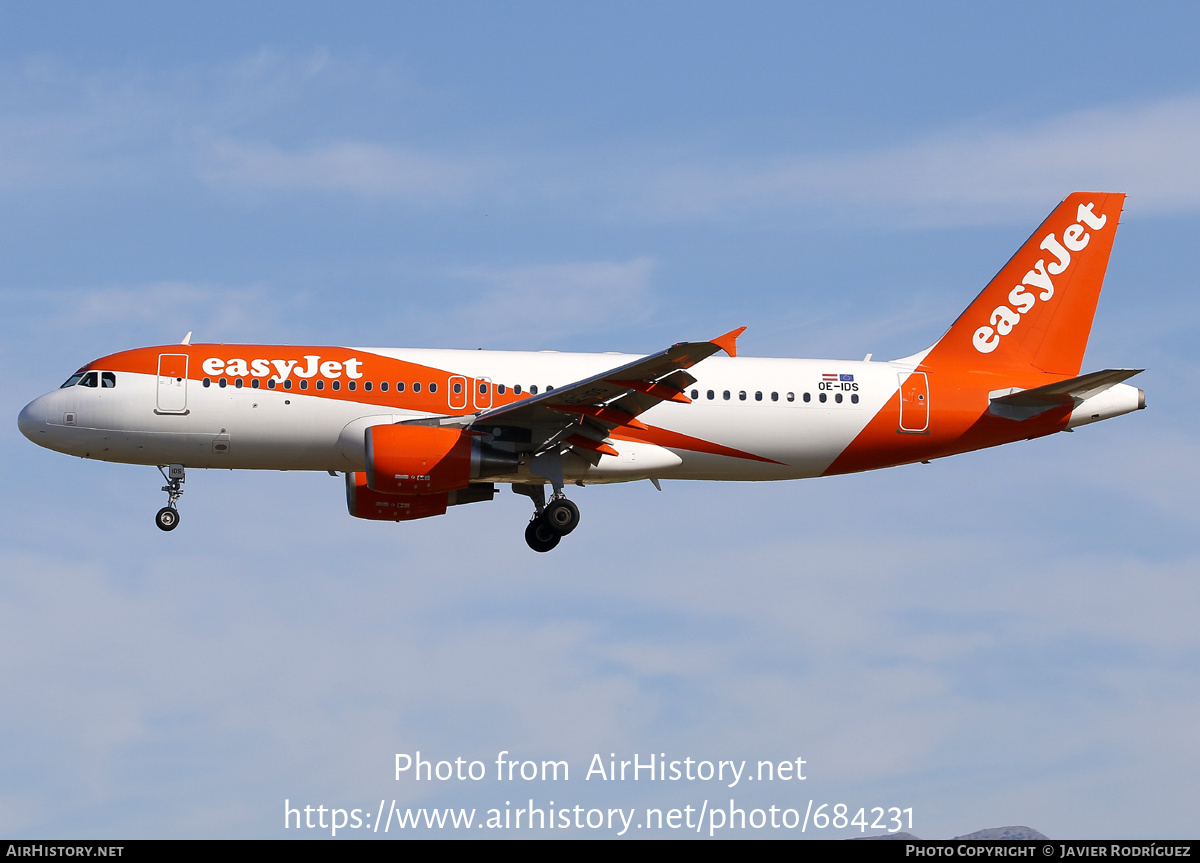 Aircraft Photo of OE-IDS | Airbus A320-214 | EasyJet | AirHistory.net #684231