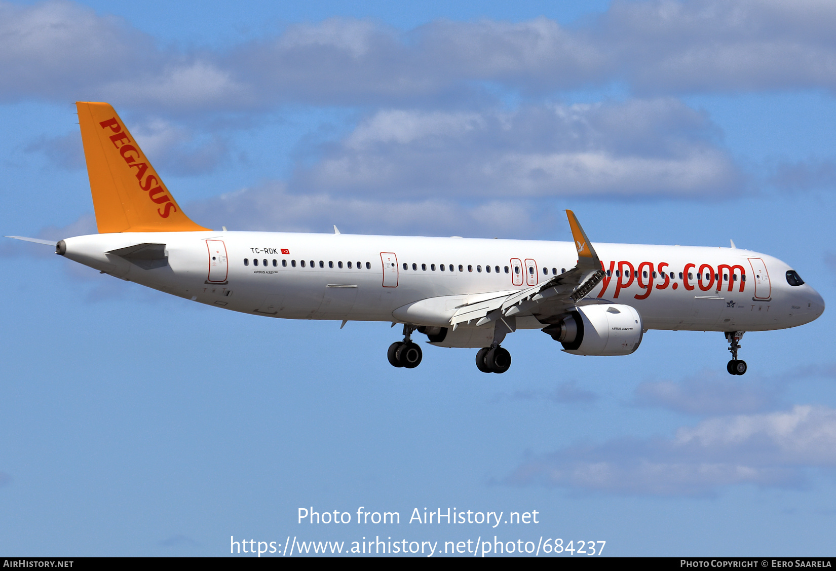 Aircraft Photo of TC-RDK | Airbus A321-251NX | Pegasus Airlines | AirHistory.net #684237