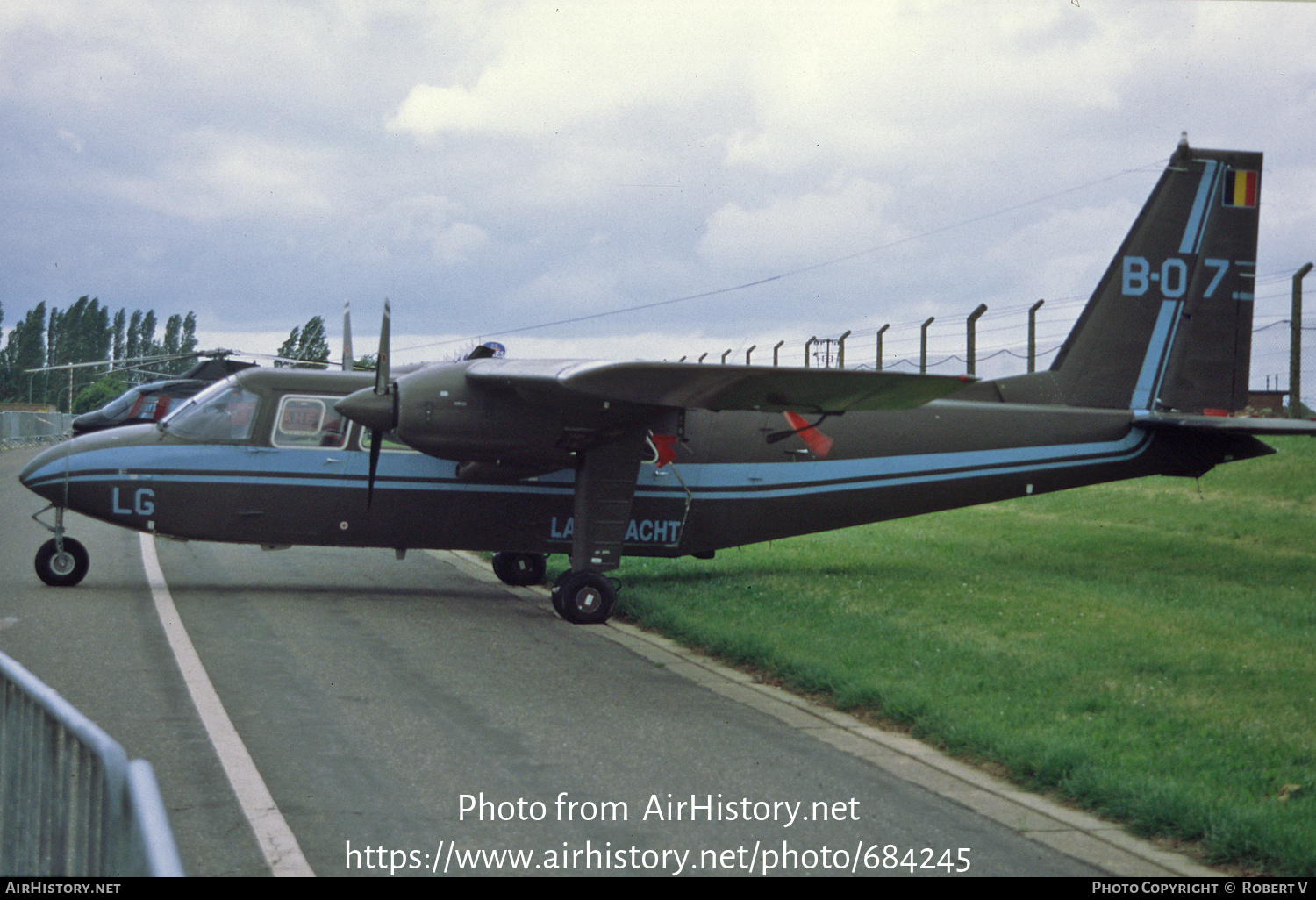 Aircraft Photo of B-07 | Britten-Norman BN-2A-21 Islander | Belgium - Army | AirHistory.net #684245