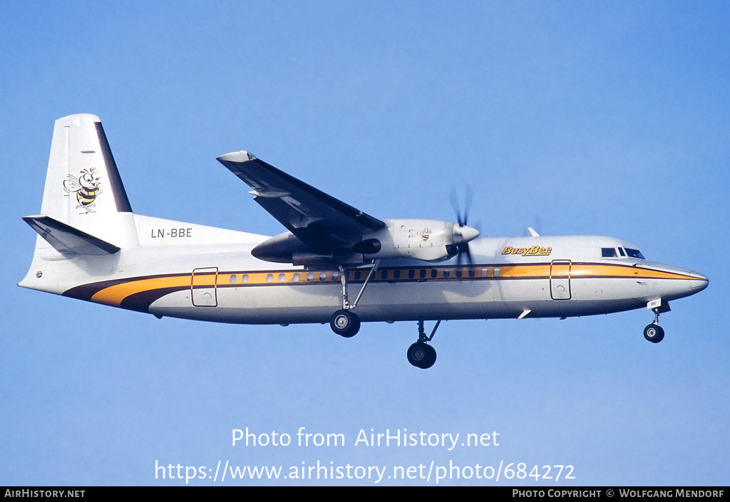 Aircraft Photo of LN-BBE | Fokker 50 | Busy Bee of Norway | AirHistory.net #684272