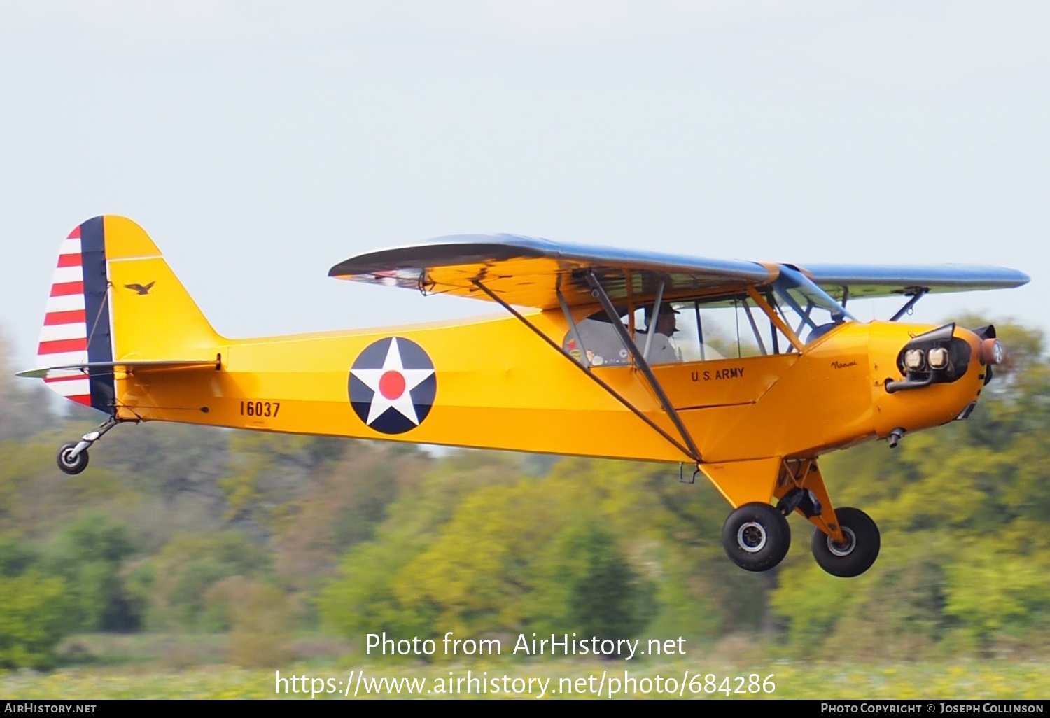 Aircraft Photo of G-BSFD / 16037 | Piper J-3C-65 Cub | USA - Air Force | AirHistory.net #684286