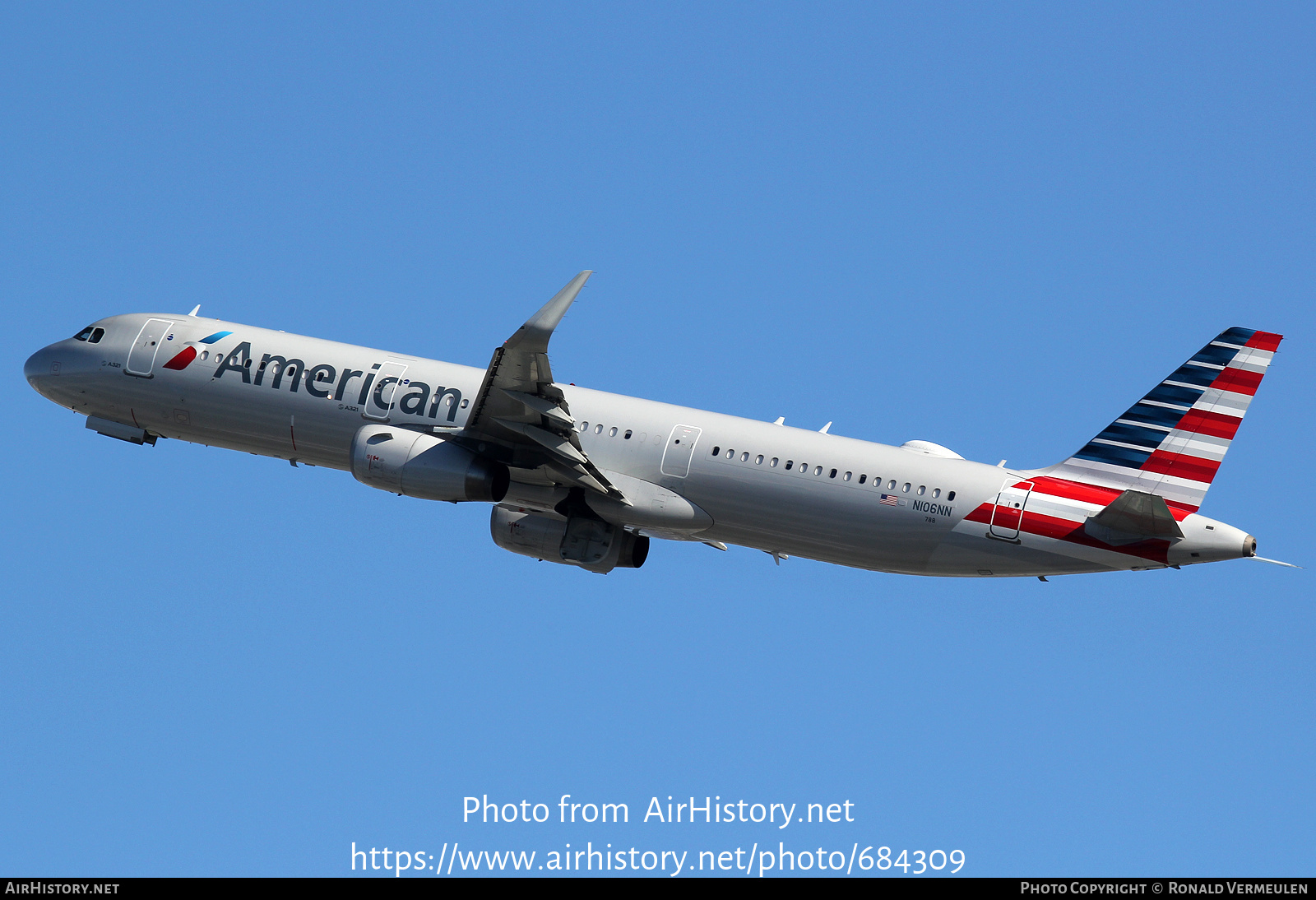 Aircraft Photo of N106NN | Airbus A321-231 | American Airlines | AirHistory.net #684309