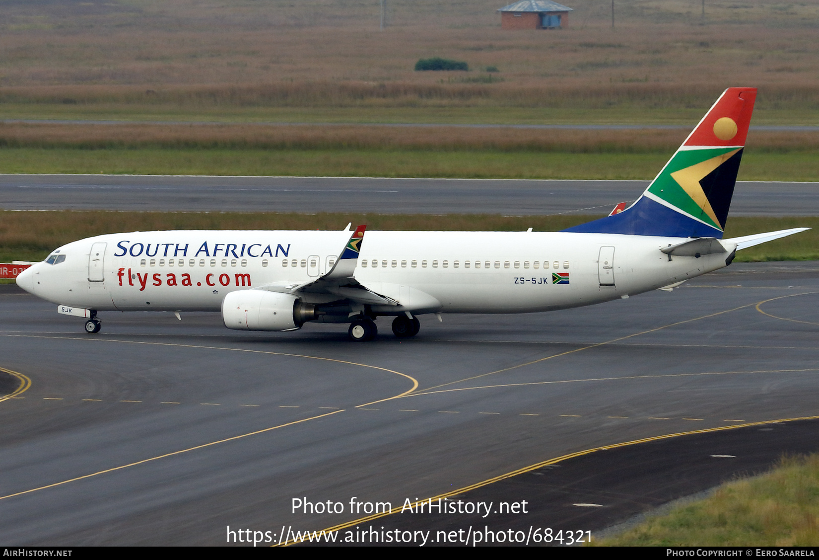 Aircraft Photo of ZS-SJK | Boeing 737-8BG | South African Airways | AirHistory.net #684321