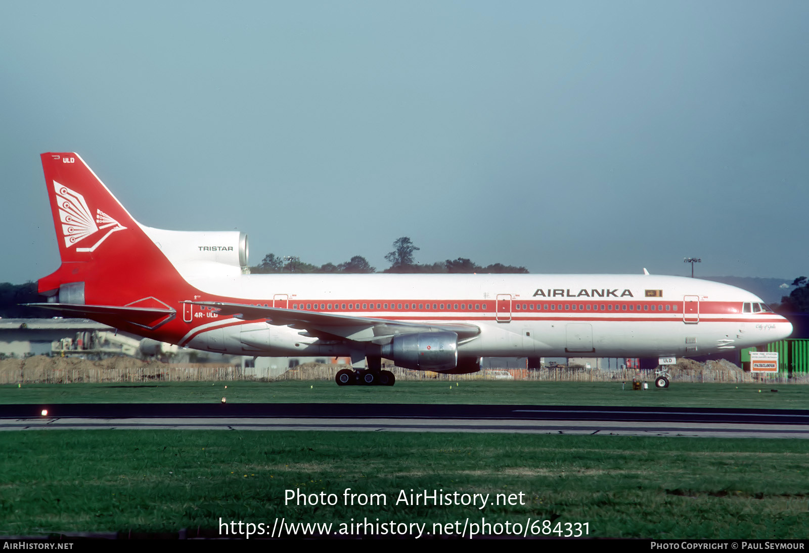 Aircraft Photo of 4R-ULD | Lockheed L-1011-385-1 TriStar 1 | AirLanka | AirHistory.net #684331