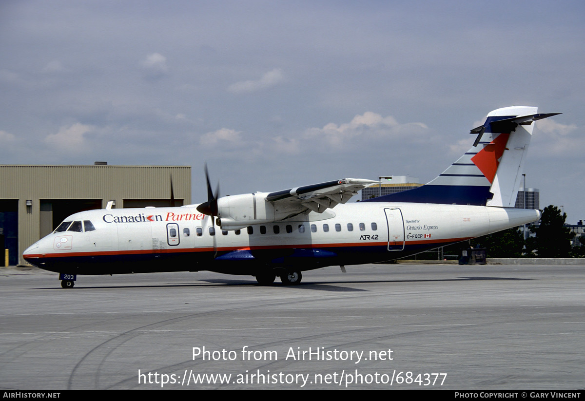 Aircraft Photo of C-FQCP | ATR ATR-42-300 | Canadian Partner | AirHistory.net #684377