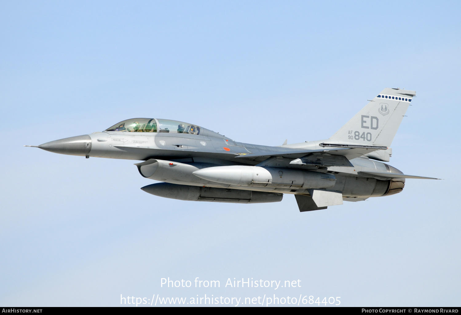 Aircraft Photo of 90-0840 | General Dynamics F-16D Fighting Falcon | USA - Air Force | AirHistory.net #684405