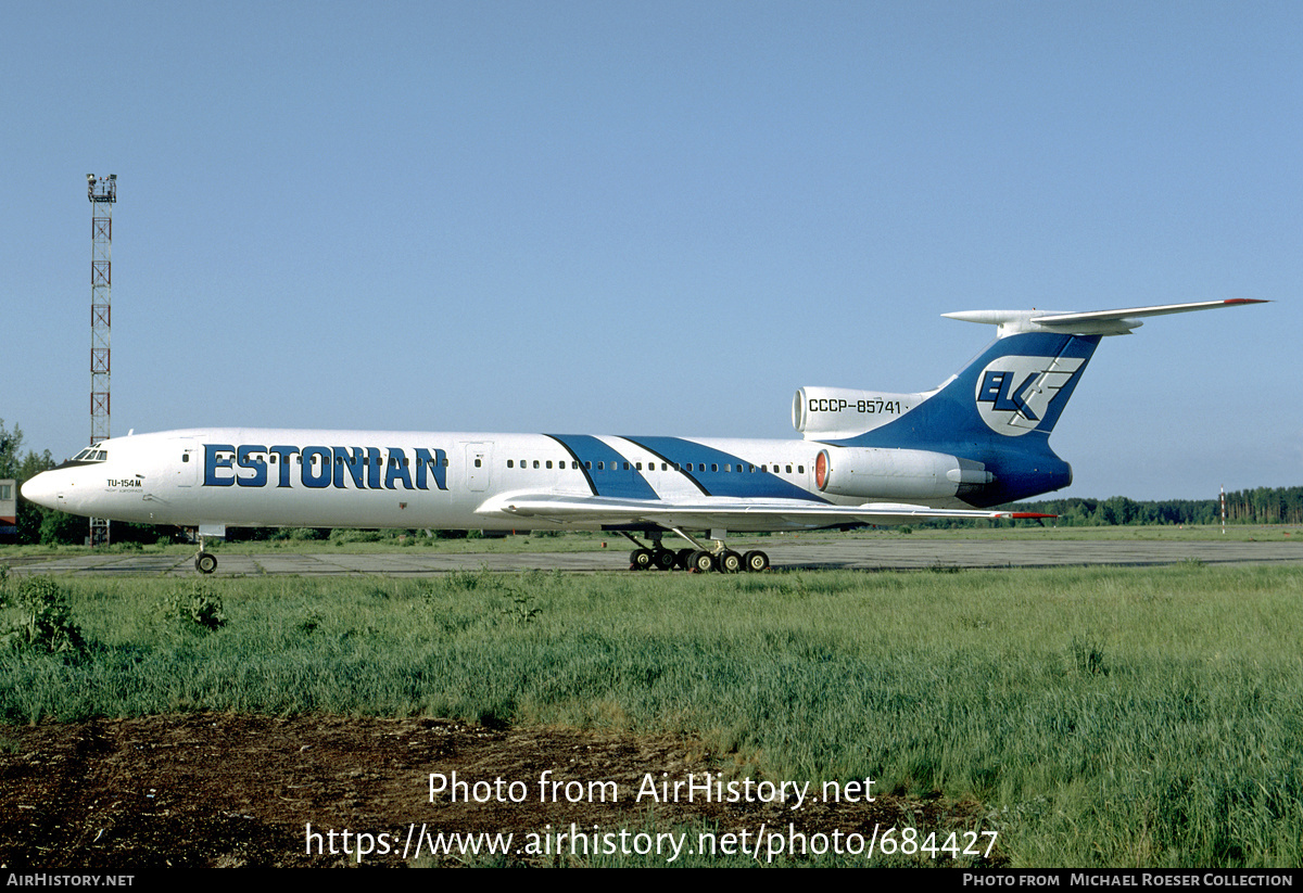 Aircraft Photo of CCCP-85741 | Tupolev Tu-154M | Estonian Aviation Company - ELK | AirHistory.net #684427