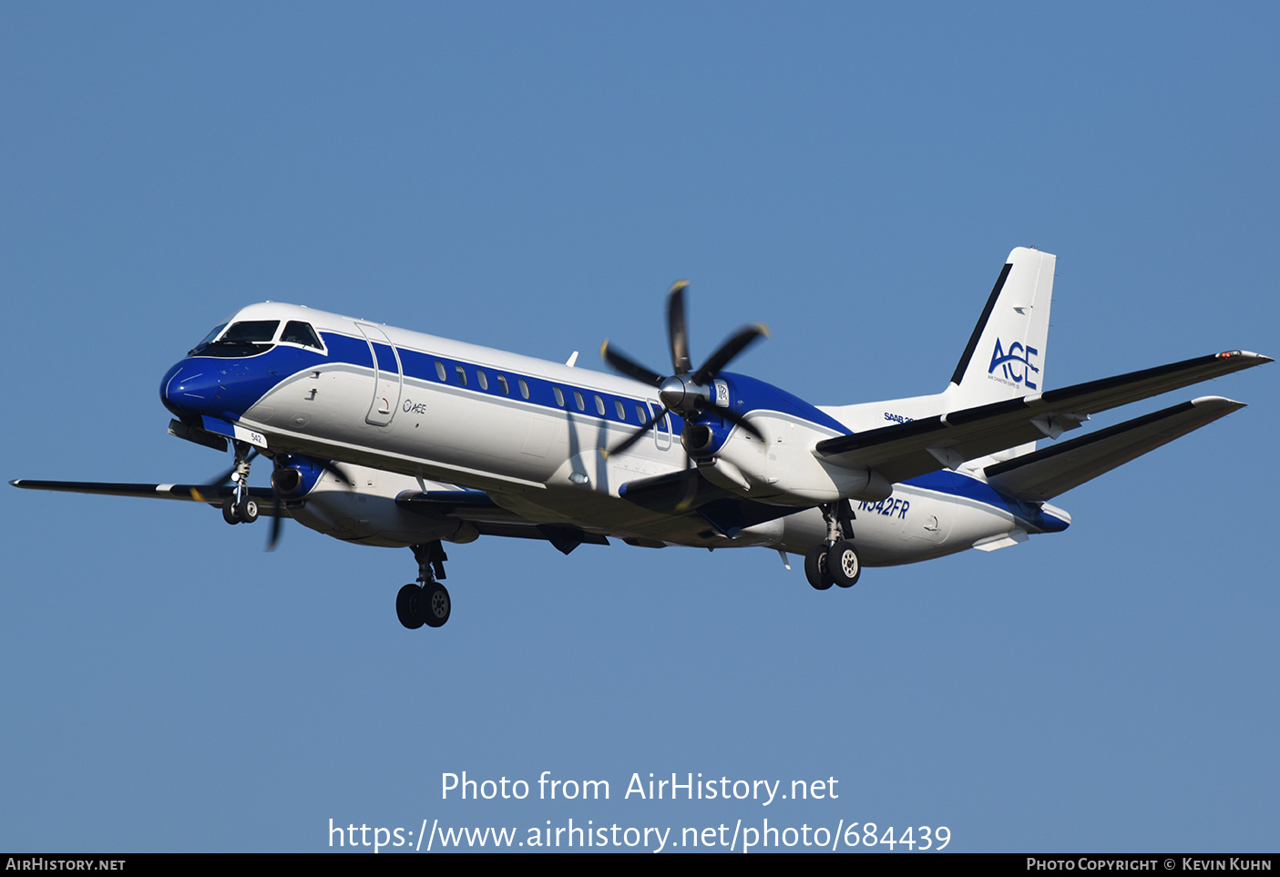 Aircraft Photo of N542FR | Saab 2000 | ACE - Air Charter Express | AirHistory.net #684439