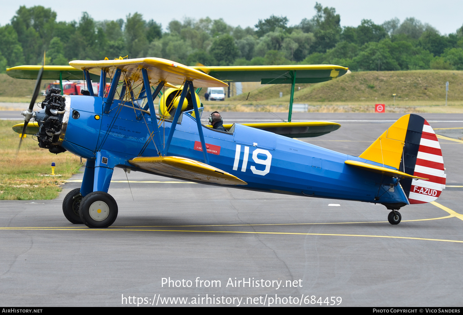 Aircraft Photo of F-AZUD / 41-8047 | Stearman PT-17 Kaydet (A75N1) | USA - Air Force | AirHistory.net #684459