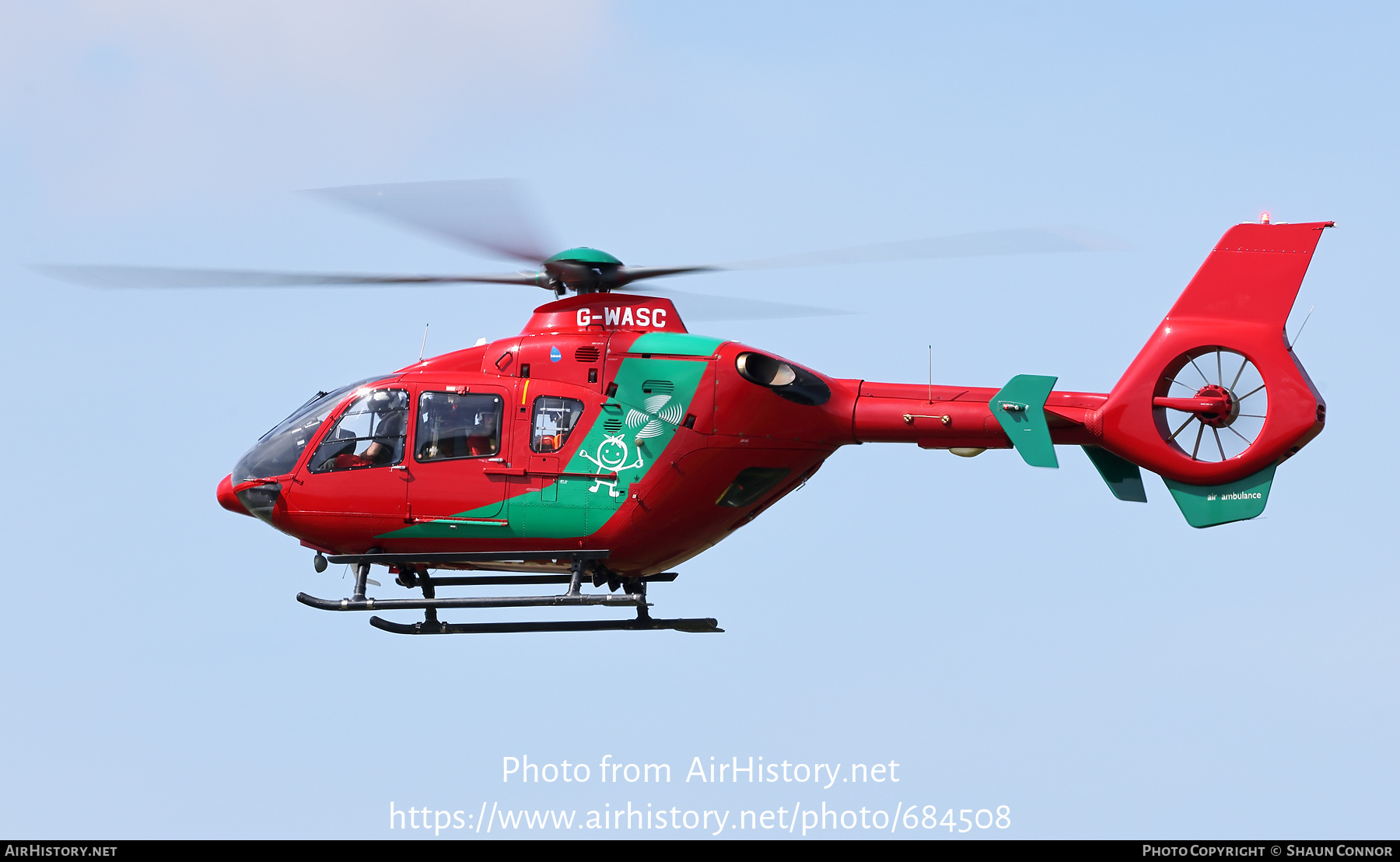 Aircraft Photo of G-WASC | Eurocopter EC-135T-2+ | Wales Air Ambulance | AirHistory.net #684508