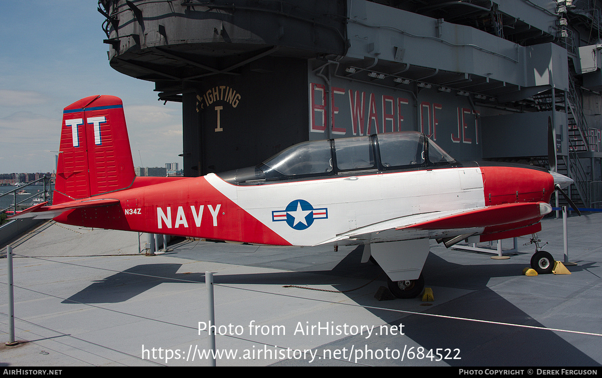 Aircraft Photo of N34Z | Beech T-34A Mentor | USA - Navy | AirHistory.net #684522