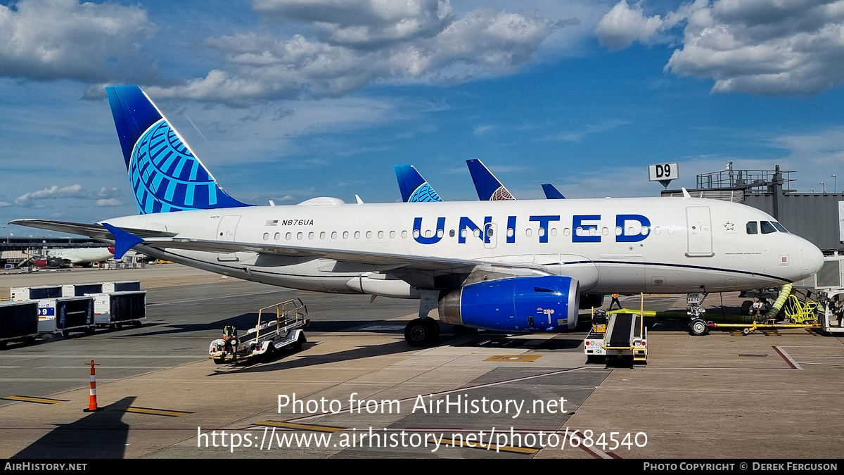 Aircraft Photo of N876UA | Airbus A319-112 | United Airlines | AirHistory.net #684540