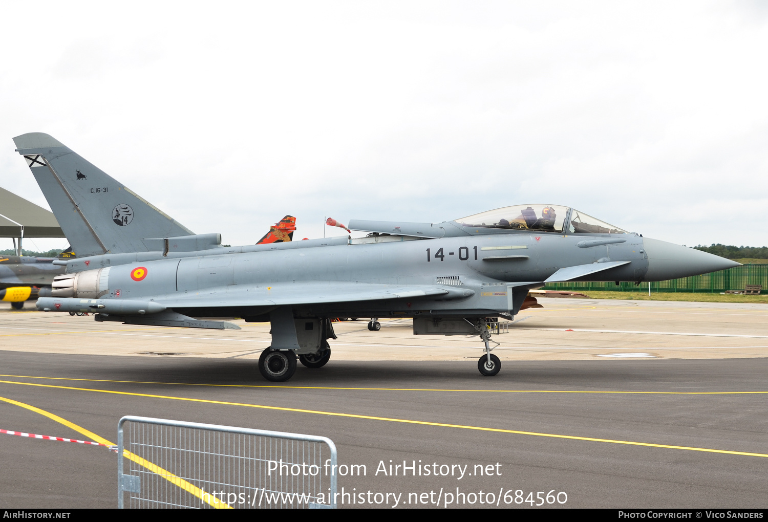 Aircraft Photo of C.16-31 | Eurofighter EF-2000 Typhoon | Spain - Air Force | AirHistory.net #684560