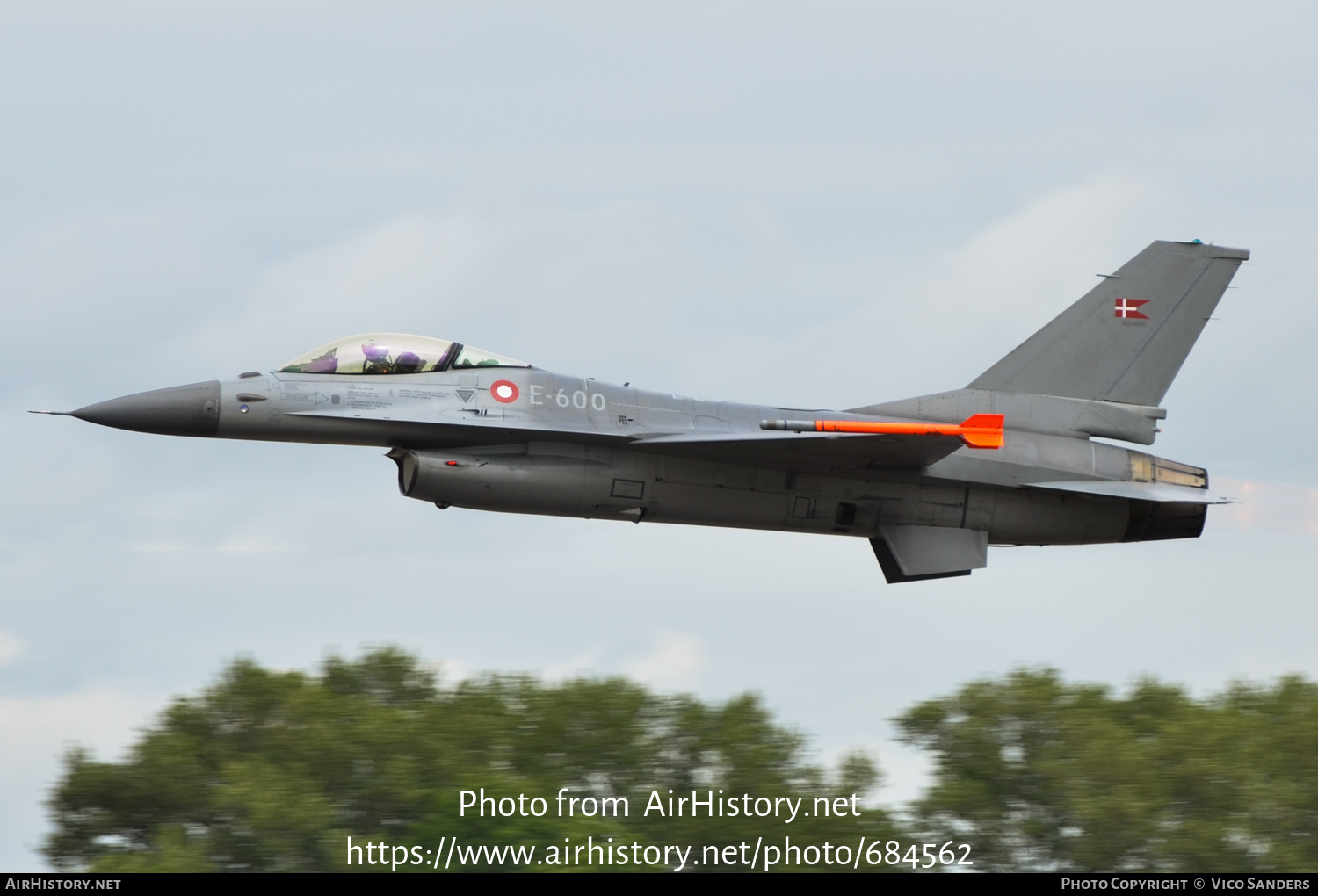 Aircraft Photo of E-600 | General Dynamics F-16AM Fighting Falcon | Denmark - Air Force | AirHistory.net #684562